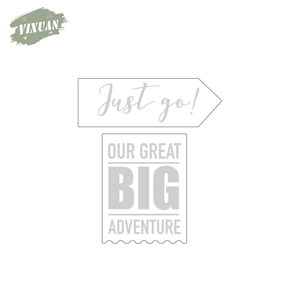 Have a Great Big Adventure World Tour Cutting Dies And Stamp Set YX936-S+D