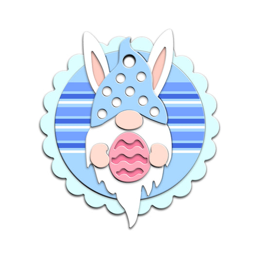 Cute Easter Rabbits Egg Gnome Metal Cutting Dies Set YX1168