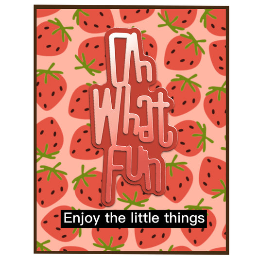 Oh What Fun Metal Cutting Dies Set YX879