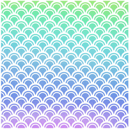 1PC Geometric Scales Plastic Stencils For Decor Scrapbooking Card Making 20220817-93