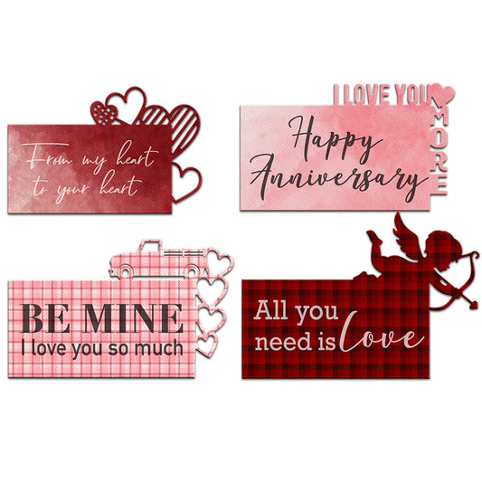 Valentine's Day Series Love Hearts Cupid Metal Cutting Dies Set YX916,YX917,YX918,YX919