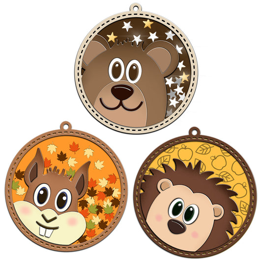 Cute Animals Head Round Shaker Cutting Dies Set YX1014,YX1015,YX1016
