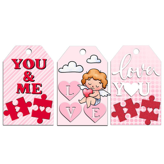 Cute Love God Cupid And Hearts Metal Cutting Dies Set For Valentine's Day Decor YX913