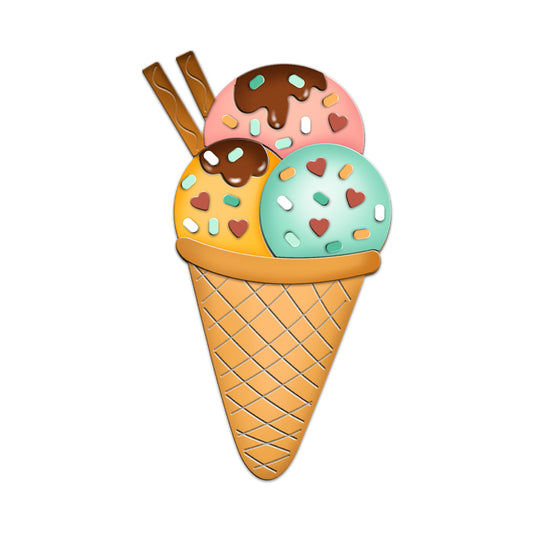 Summer Cooling Ice-creams Balls Metal Cutting Dies Set YX1045