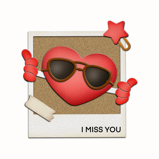 Funny Cartoon Hearts With Sunglasses Metal Cutting Dies Set Valentine's Day Decor YX1052