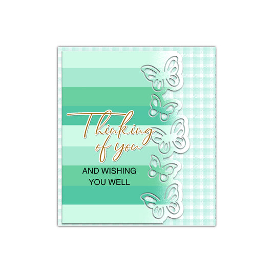 Hollow Beautiful Butterfly Border Metal Cutting Dies Set YX1136