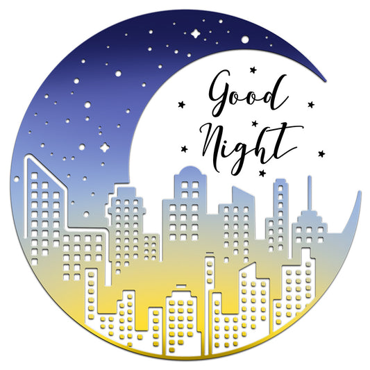 City Night On The Moon Metal Cutting Dies Set YX941