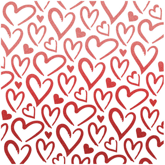 1PC Valentine's Series Love Hollow Hearts Plastic Stencils For Decor Scrapbooking Card Making 20220920-1