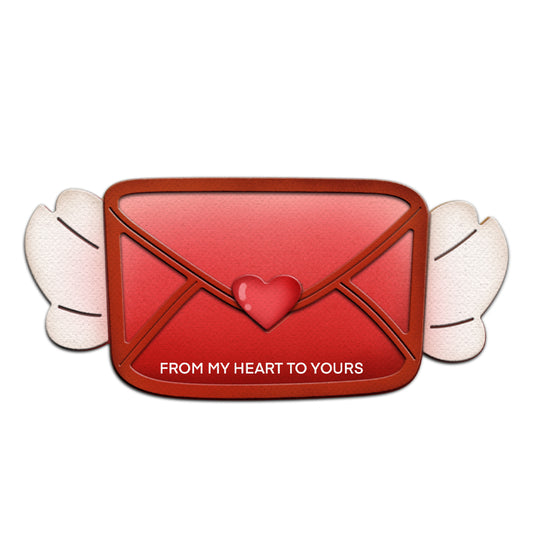 Love Letters With Wings Metal Cutting Dies Set Valentine's Day Decor YX1049