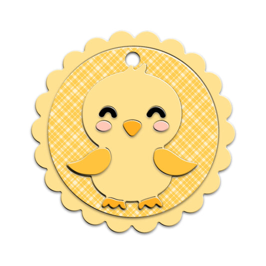 Cute Cartoon Bird Round Shaker Metal Cutting Dies Set YX1170