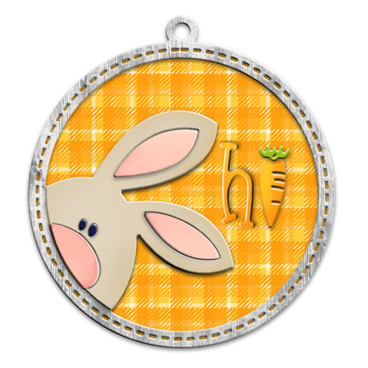 Easter Rabbit Head Round Shaker Metal Cutting Dies Set YX997
