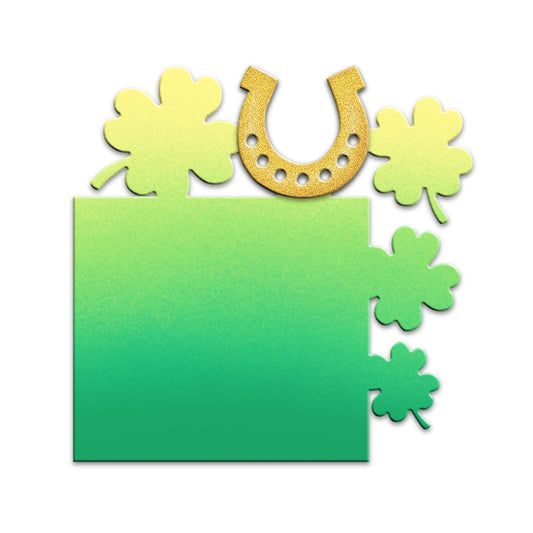 Spring Series Lucky "U" And Clover Metal Cutting Dies Set YX1059