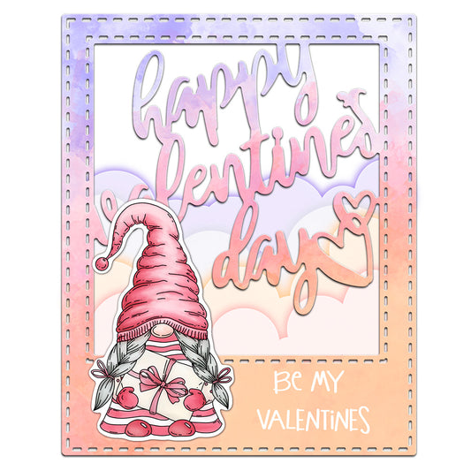 Happy Valentine's Day Metal Cutting Dies Set YX939