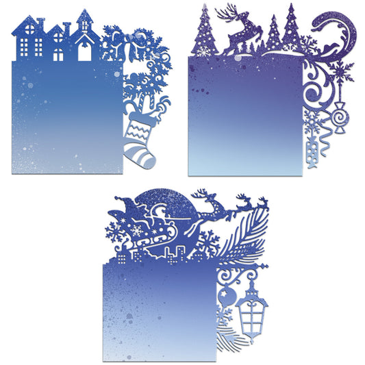 2022 Winter And Christmas Ornaments Metal Cutting Dies Set YX852,YX853,YX854