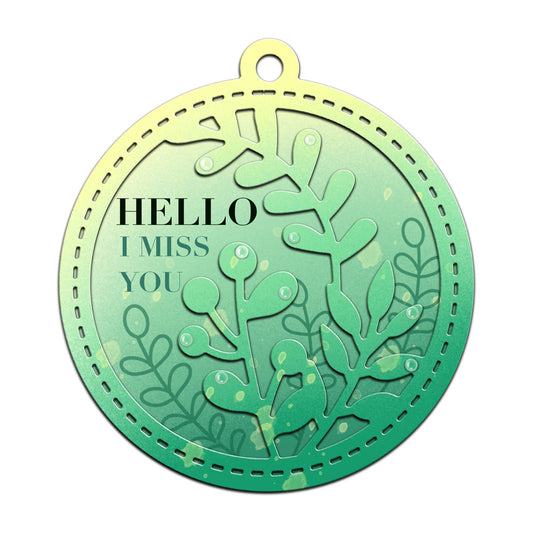 Spring Leaves Round Mini Shaker Metal Cutting Dies Set YX958