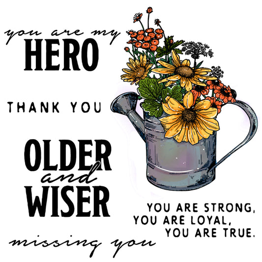 Blooming Flowers in Sprinkler Mini Cutting Dies And Stamp Set YX529-S+D