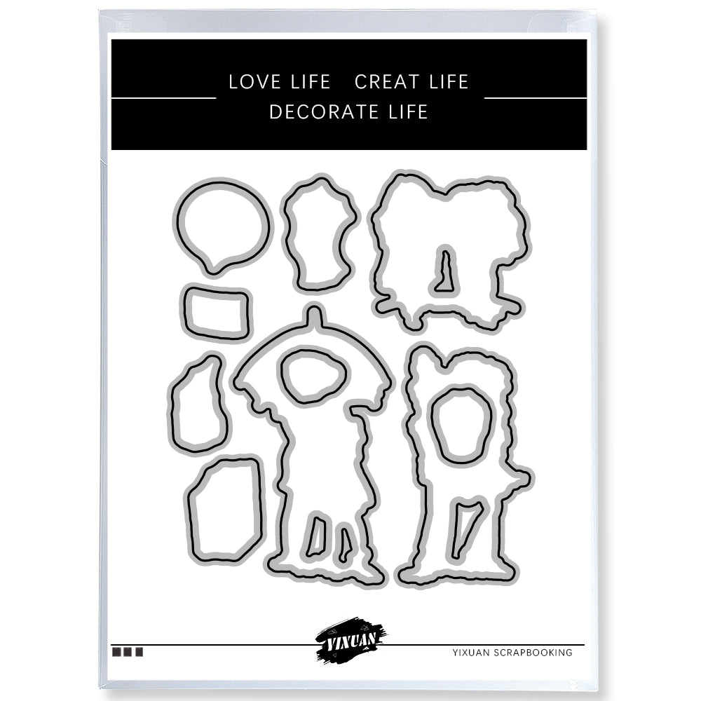 Girls Best Friend Great Friendship Cutting Dies And Stamp Set YX499-S+D