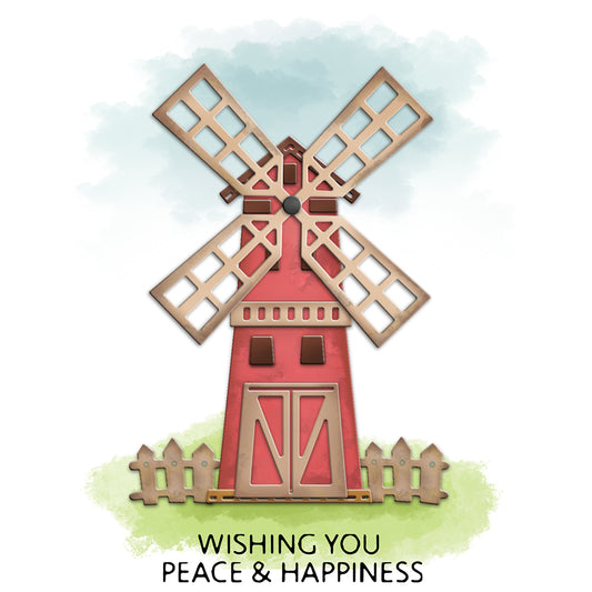 County Farm Windmill Sweet Wishes Cutting Dies Set YX524