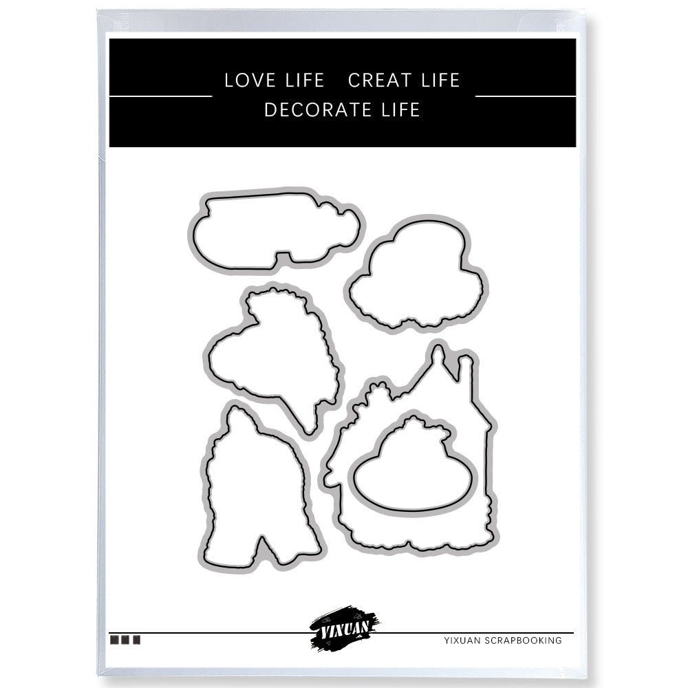 2022 Winter Christmas Bird Cutting Dies And Stamp Set YX655-S+D