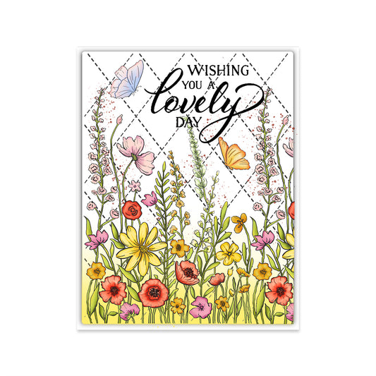 Single Line Regular Diamond Universal Background Cutting Dies Set YX597