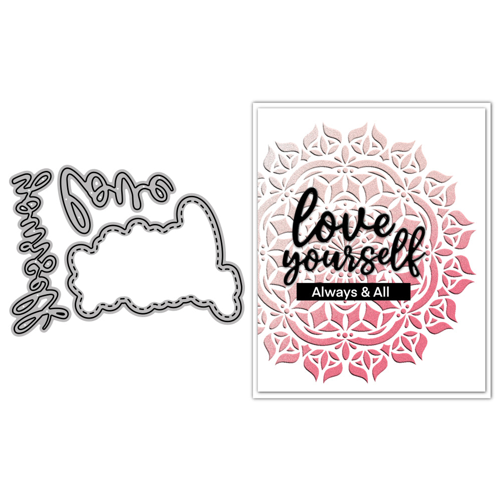 Swash Love Yourself Metal Cutting Dies Set YX637