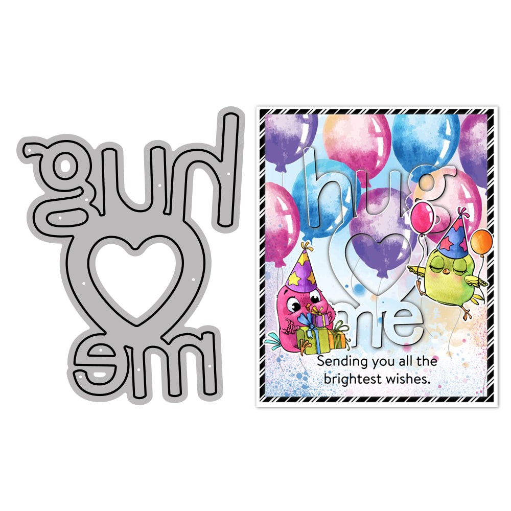 Hug Me & Heart Metal Cutting Dies Set YX636
