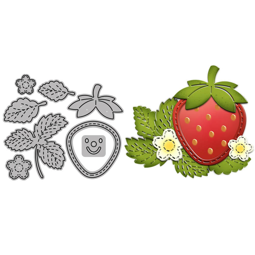 Spring Sweet Strawberry Cutting Dies Set YX511