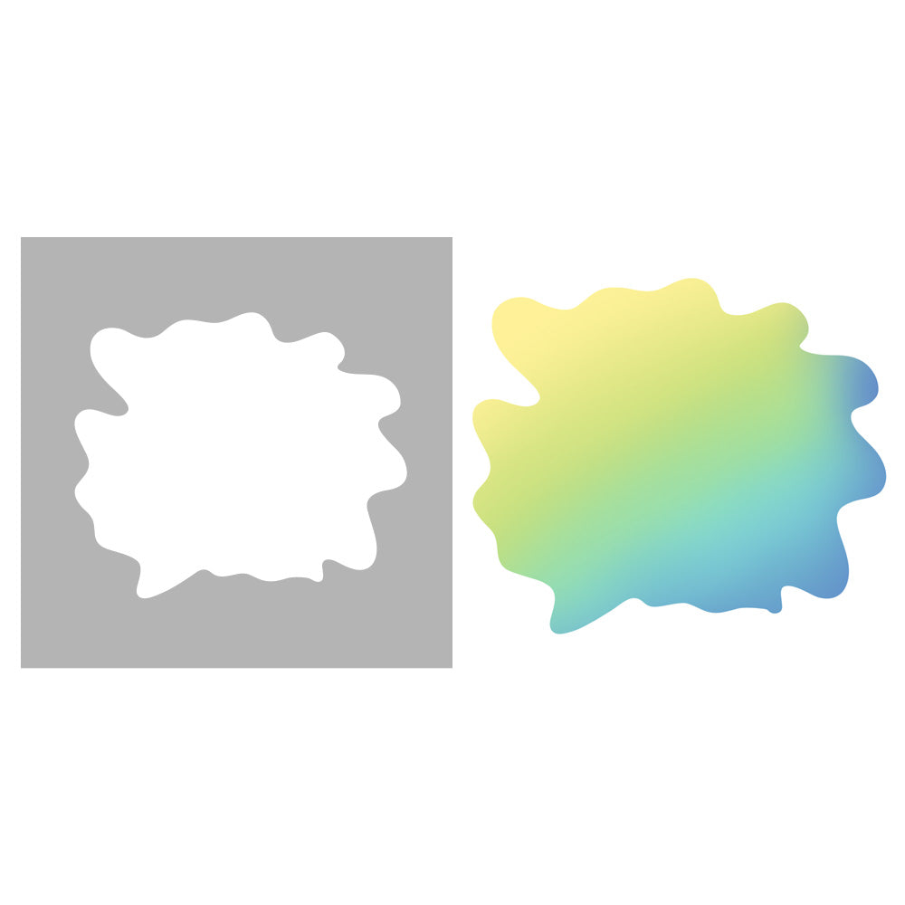 1PC Irregular Shape Stencil For Decor YX804