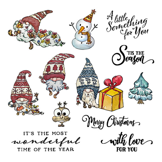 2023 Christmas Gnome In Sweater Cutting Dies And Stamp Set YX659-S+D