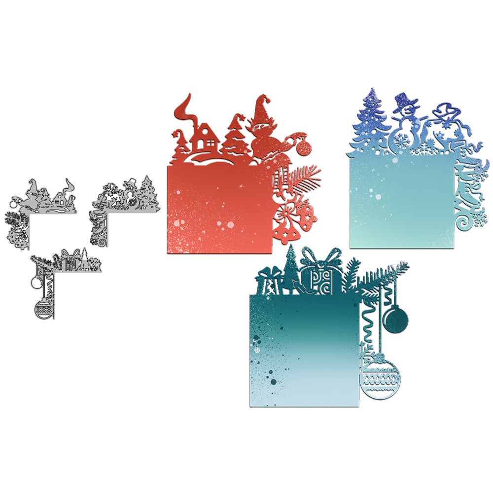 Winter Snowman And Christmas Series Metal Cutting Dies Set YX849,YX850,YX851