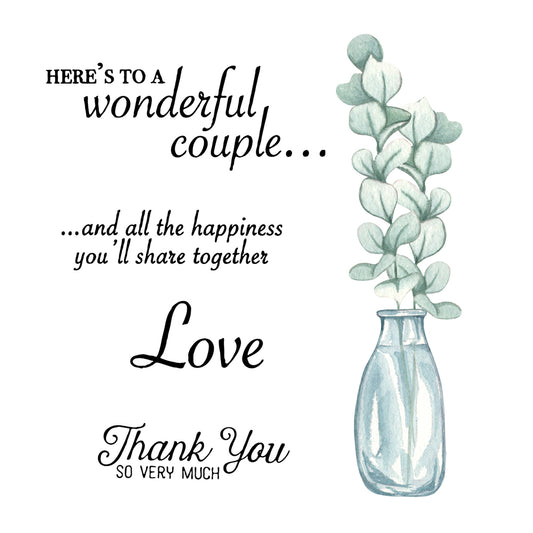 Desk Vase Bottle And Flowers Mini Cutting Dies And Stamp Set YX607-S+D