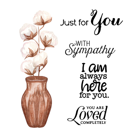 Home Decor Table Desk Flowers In Bottle Mini Cutting Dies And Stamp Set YX608-S+D