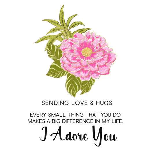 Bloomed Peony Flowers Cutting Dies And Stamp Set YX650-S+D