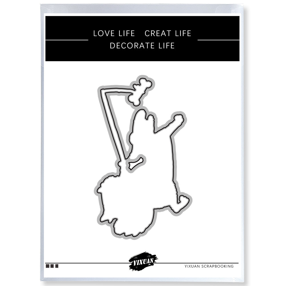 Chinese Traditional 12 Zodiac Animals And Funny Cats Cutting Dies And Stamp Set YX976-YX987