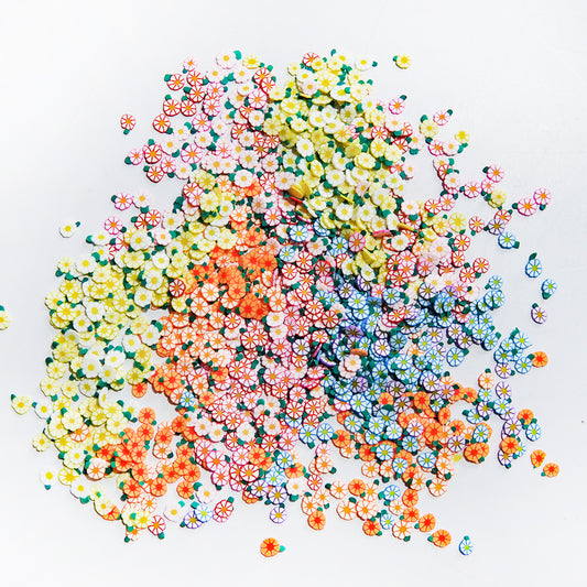 Plastic Colorful Daisy Beads For Cards Decor With Box DIY Scrapbooking Supplies YX888