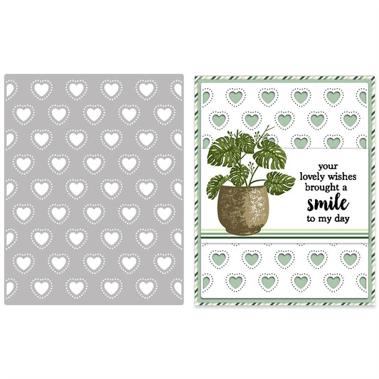Love Heart Universal Background Cutting Dies Set YX598
