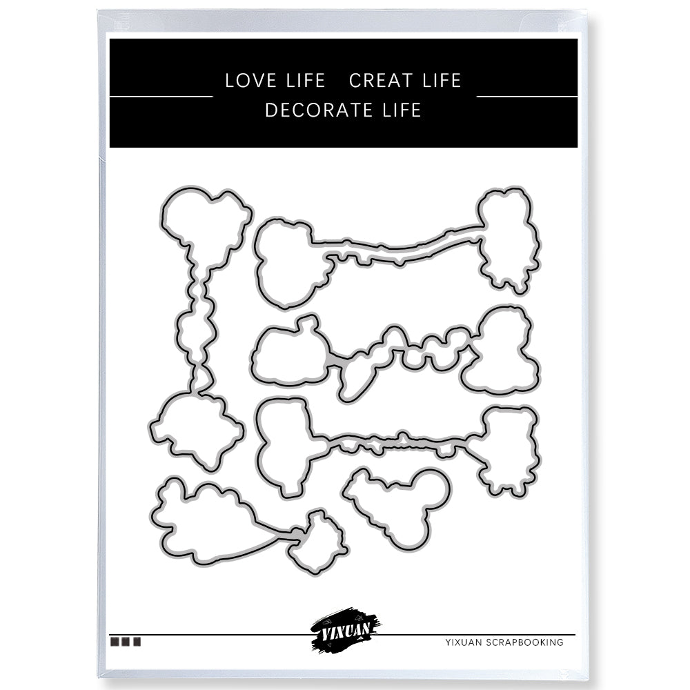 2022 Winter Penguins And Hearts Cutting Dies And Stamp Set YX574-S+D