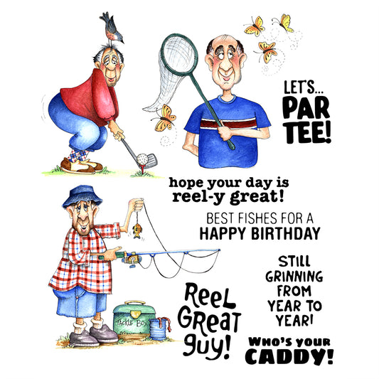 Father's Day Daddy's Weekend Life Cutting Dies And Stamp Set YX505-S+D