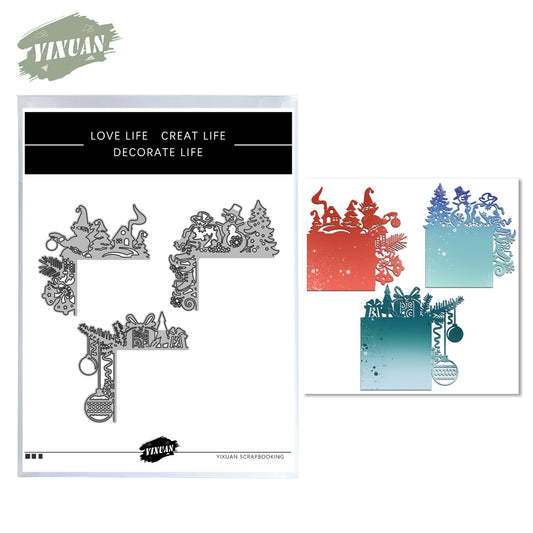 Winter Snowman And Christmas Series Metal Cutting Dies Set YX849,YX850,YX851