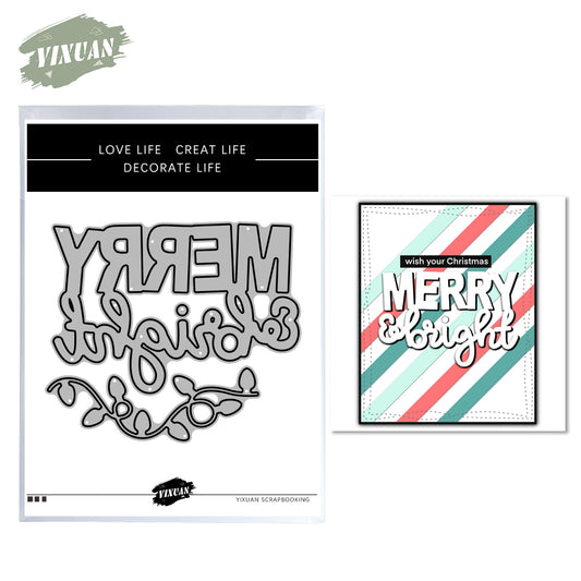 Christmas Series Merry & Bright Cutting Dies Set YX815