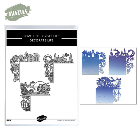 2022 Winter And Christmas Ornaments Metal Cutting Dies Set YX852,YX853,YX854