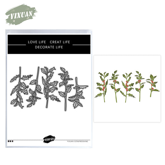 Beautiful Flowers Floral And Leaves Cutting Dies Set YX872