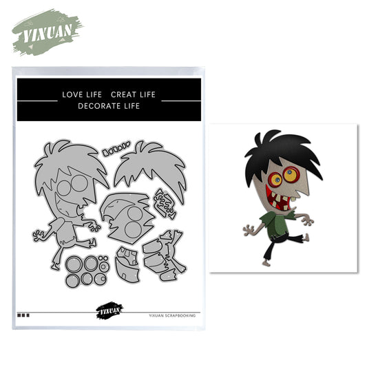 Cute Halloween Ghost Monster Cutting Dies Set YX796