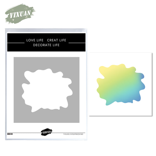 1PC Irregular Shape Stencil For Decor YX804
