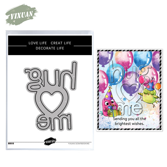 Hug Me & Heart Metal Cutting Dies Set YX636