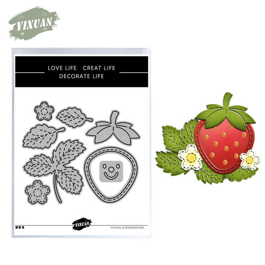 Spring Sweet Strawberry Cutting Dies Set YX511