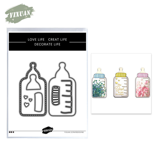 Cute Baby Bottles Cutting Dies Set YX629