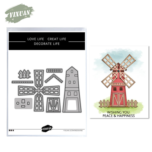 County Farm Windmill Sweet Wishes Cutting Dies Set YX524