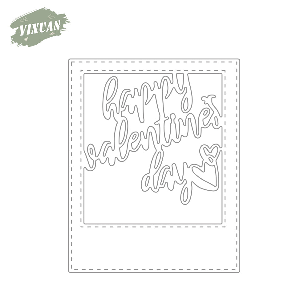 Happy Valentine's Day Metal Cutting Dies Set YX939