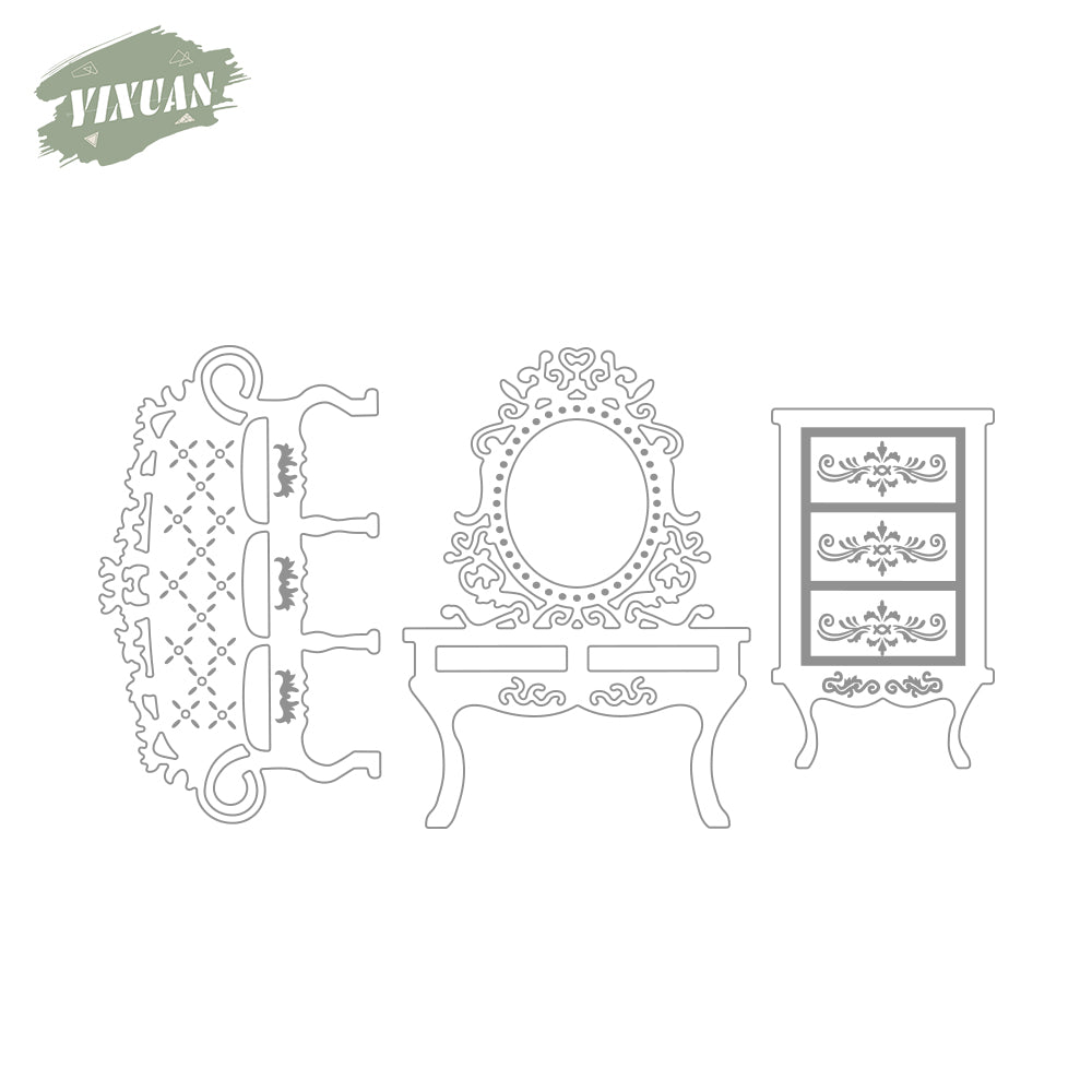 European Style Retro Furniture Cutting Dies Set YX830